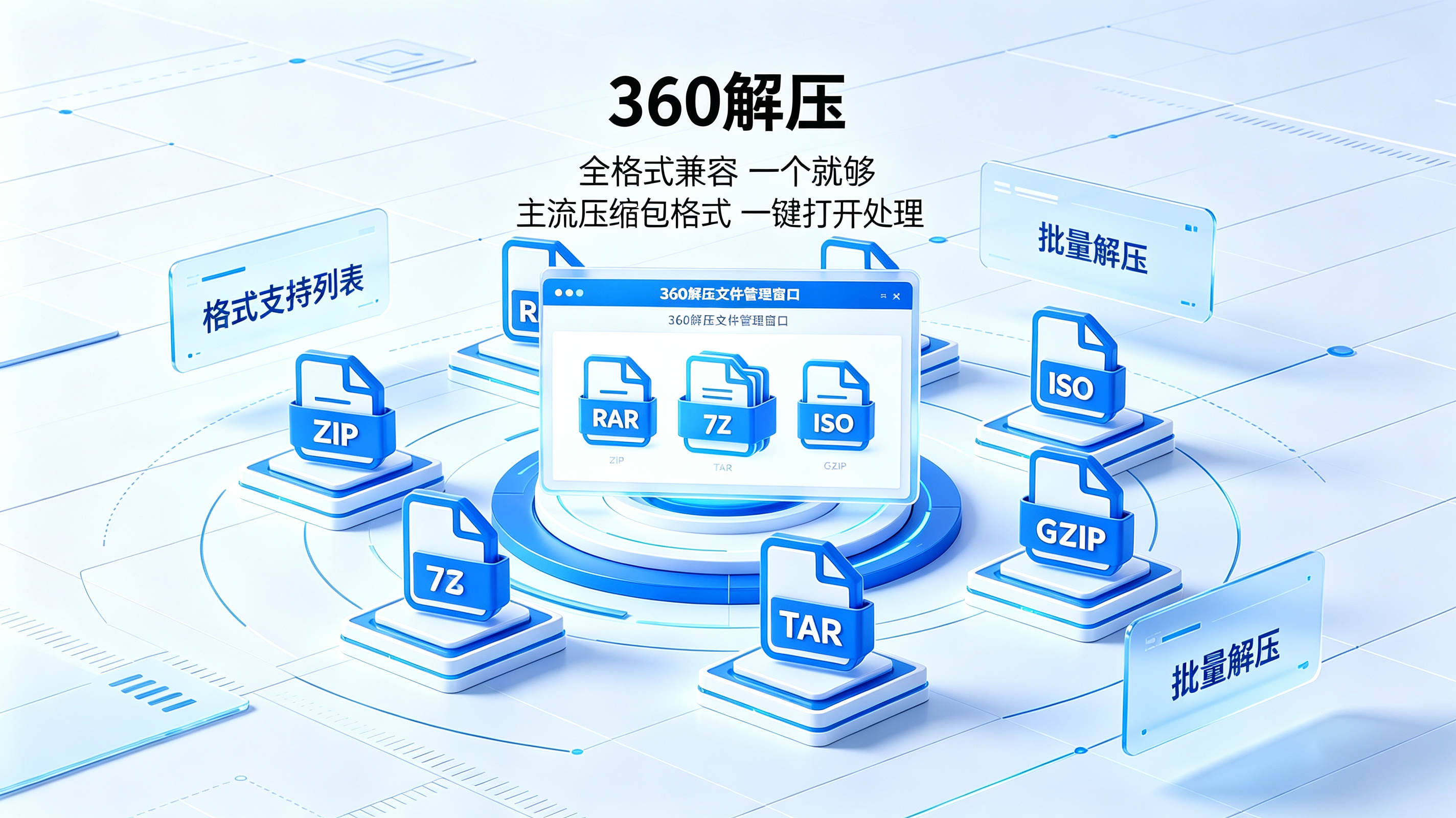 360 解压软件官方版永久免费无广告安全极速文件压缩解压工具